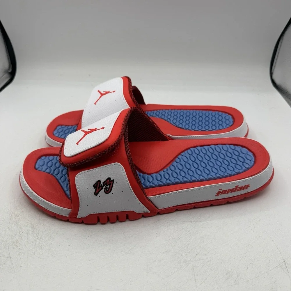 Air Jordan Hydro 2 Premiere Slide Mens Mens Sz 12 White/Crimson/Blue Sandals
